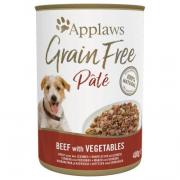 Applaws Grain Free для собак беззерновой паштет с говядиной и овощами, 400 г